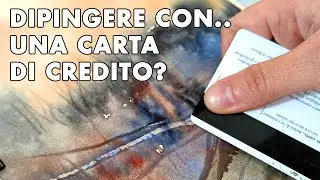 Acquerello facile ed espressivo usando una carta rigida 🔥🎨