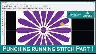 How to Punch/Draw running stitch Part 1