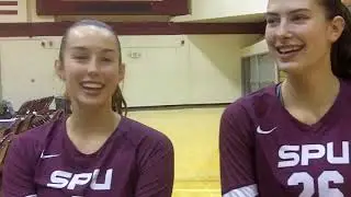 SPU VOLLEYBALL: Allison Wilks and Sydney Perry (Oct. 26, 2024)