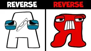 Reverse Alphabet Lore VS Reverse Russian Alphabet Lore But They Transform by snakes