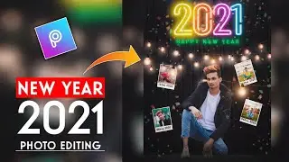 New Year 2021 Photo Editing Tutorial Step by Step in Hindi - SK EDITZ