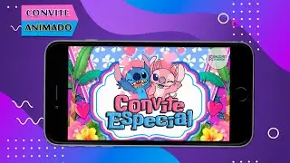 CONVITE ANIMADO STITCH E ANGEL - RealizArt Vídeos