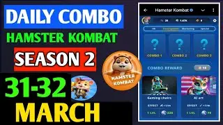 HAMSTER KOMBAT GAMEDEV DAILY COMBO | HAMSTER KOMBAT DAILY COMBO | 31-32 MARCH HAMSTER DAILY COMBO