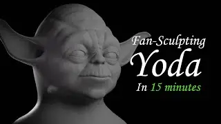 Fan-Sculpting Yoda's Head