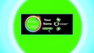 logo Intro New Green screen animation| Free to use | No copyright ©️| 