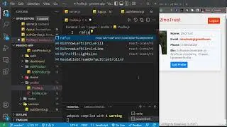 57  Create Profile Component and Route