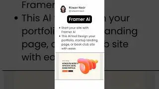 Start your Website with Framer Ai 🔥🚀 #website #ai #productivity
