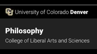 CU Denver Philosophy Department Bachelors to Masters 4+1 Pathway