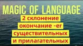 2 склонение - окончание -er существительных и прилагательных  - Латынь