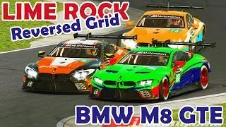 BMW M8 GTE at Lime Rock Reversed grid