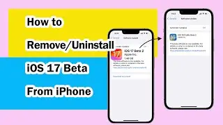 How to Remove/Uninstall iOS 17 Beta From iPhone | Downgrade 17 to iOS 16  [Latest]