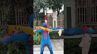Spider-man vs Money Heist 150 #spiderman #shorts #homic