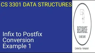 5.1.5 Example 1 for Conversion of Infix to postfix expression in Tamil