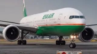 (4K) Evening Plane Spotting CLOSE-UPS | Vancouver Airport | A35K, B77W, A359