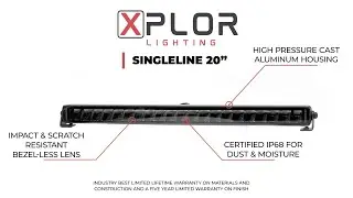 Go Rhino XPLOR Lighting - 20" SINGLELINE Light Bar
