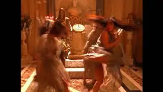 Female belly punches and kicks