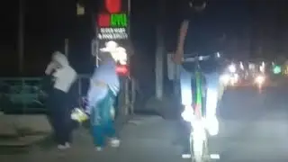 One Wheeling on cycle - Don't attempt its very dangerous 💀