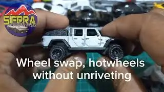 HOW TO CUSTOM hotwheels tires without unrivet #hotwheelscustom #changetires #diecastcustom #TOY #CAR