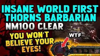 The BEST Thorns Barbarian Build in Diablo 4 I World Record Nightmare 100