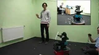 Pioneer Robot Control With Kinect Sensor