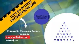 How To Create Character Pattern Program (Python Program)