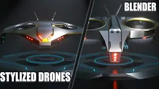 Lowpoly Drones - Basic modeling techniques in BLENDER