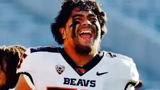 Taliese Fuaga 2023 Season Highlights | Oregon State Right Tackle