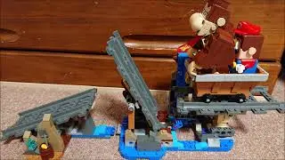レゴスーパーマリオ ディディーコングのトロッコライド スライドショー LEGO SUPER MARIO DIDDY KONG'S MINE CART RIDE
