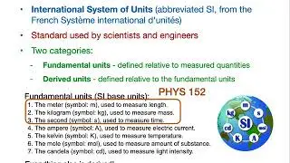 Physics - Mechanics - Intro - Units and Unit Conversion