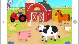 Farm Animals Nano Bear iOS App for Babies, Toddlers and Kids :: from n1-lab LTD