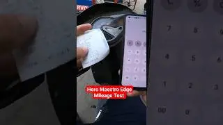 Hero Maestro Edge Mileage Test #shorts #heromaestro #mileage_test
