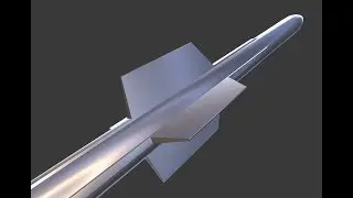 How to smooth a flat missile model with Blender