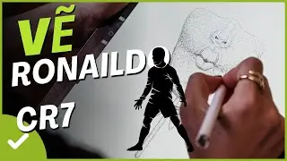 Vẽ chân dung Ronaldo #ronaldo