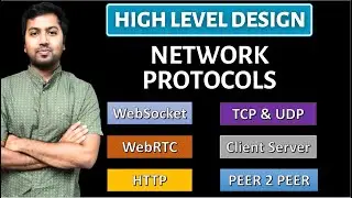 1. Network Protocols, High Level Design | Client Server vs Peer 2 Peer Model |  webSocket vs WebRTC