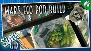 Sims 4 Space House Speed Build | Mars Eco Pod | Sims 4 CC
