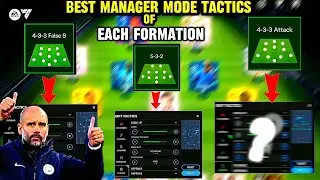 BEST MANAGER MODE TACTICS OF EACH FORMATION #fcmobile #fcmobile24 #rkreddy   #easports