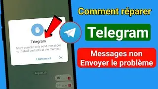 Désolé, vous ne pouvez envoyer des messages qu'à des contacts communs pour le moment