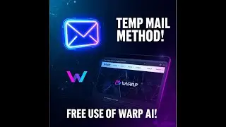 Use  Warp Ai by using a temporary email address For FREE