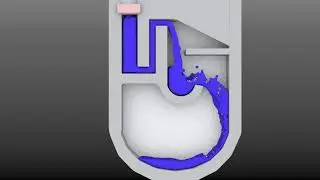 Satisfying Fluid simulation | Blender