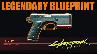 Cyberpunk 2077 - UNITY - Legendary Blueprint