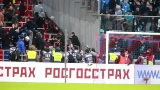 Драка фанатов ЦСКА и Зенита 04 03 2017