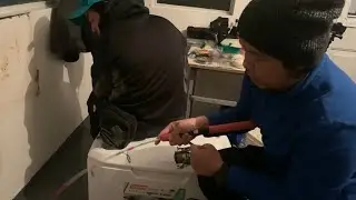Crazy ice fishing