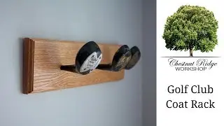 DIY Golf Club Coat Rack - How To Build - Woodworking