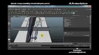Episode1 Maya 3d modelling Helicopter Pt12
