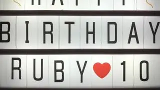 Ruby’s 10th birthday