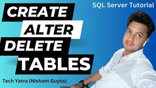 Create Alter and Delete Tables in SQL Server 