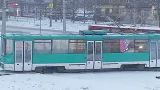 Встреча 71-605 С•8 С БКМ 60102 По 5 Маршруту