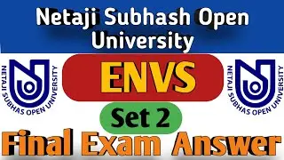ENVS Final Exam Answers 2021 | ENVS Answers NSOU BDP Exam | Environmental Studies Final Exam Answers