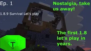 Minecraft 1.8 Survival let's play 2023 Ep.1 (Nostalgia trip)