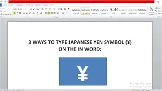 How to Type Japanese Yen Symbol (¥) - Japanese Currency Symbol